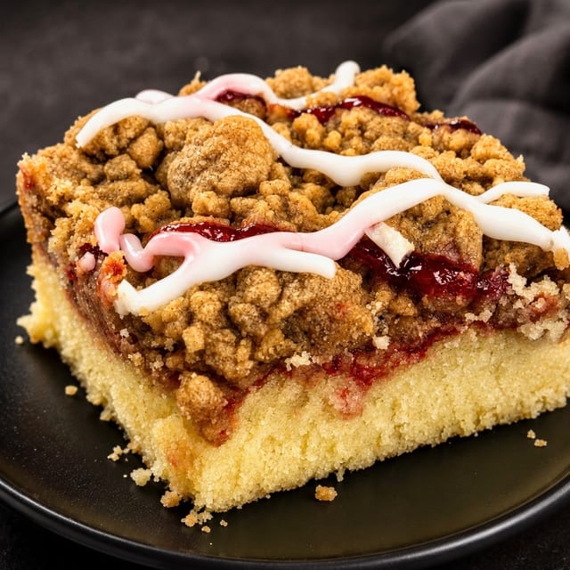 Raspberry Crumb Cake.